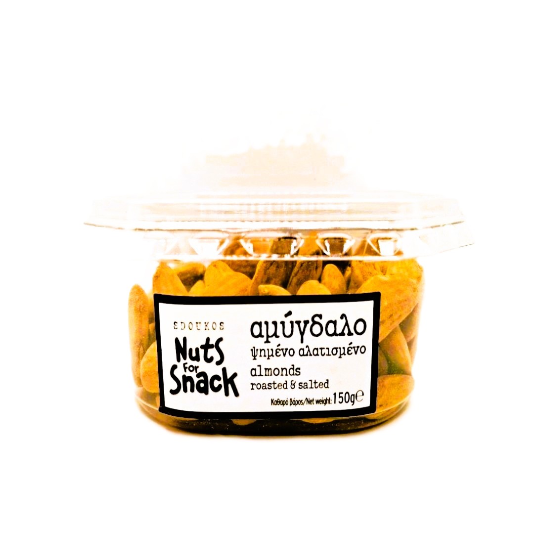 10-004068 SDOUKOS ALMONDS ROASTED & SALTED 150g - Image 1