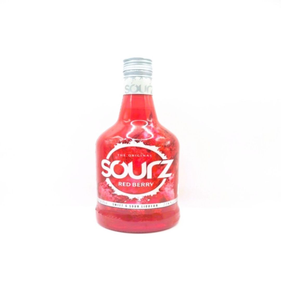 11-002012 SOURZ RED BERRY SWEET&SOUR LIQUEUR 15%VOL 700ml - Image 1