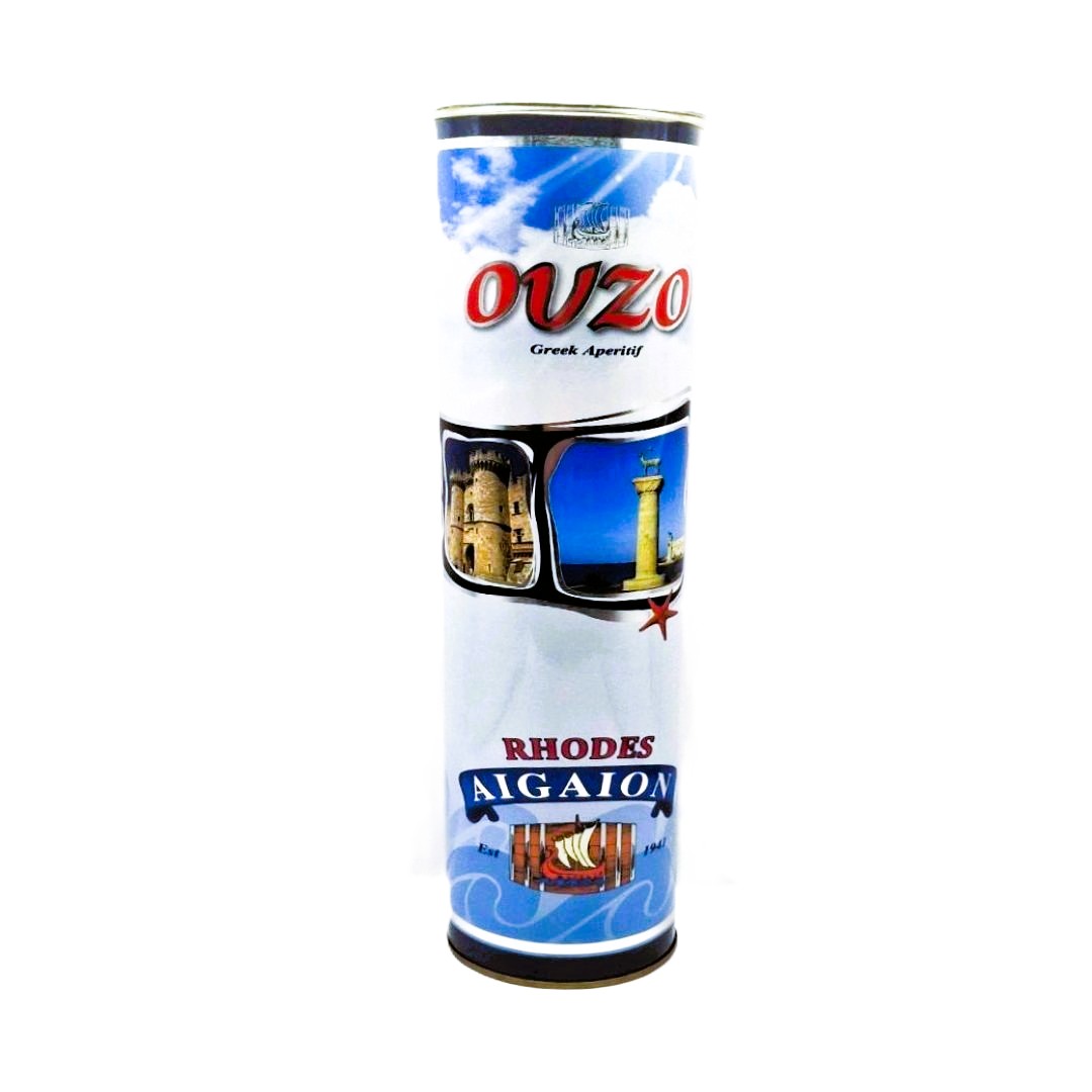 11-002063 AIGAION CYLINDER OUZO 38% VOL 500ml - Image 1