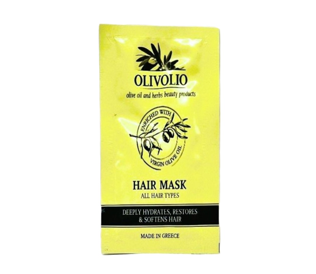 13-002521_copy_1080x936 OLIVOLIO HAIR MASK WITH OLIVE OIL & HERBS 20ml - Image 1