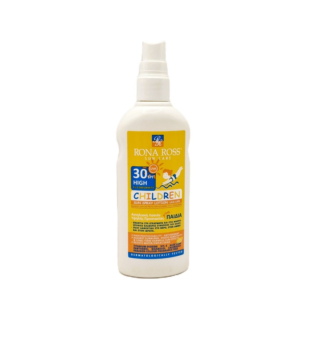 RONNA ROSS CHILDREN RONA ROSS SUN SPRAY LOTION FOR CHILDREN SPF30 160ml - Image 1