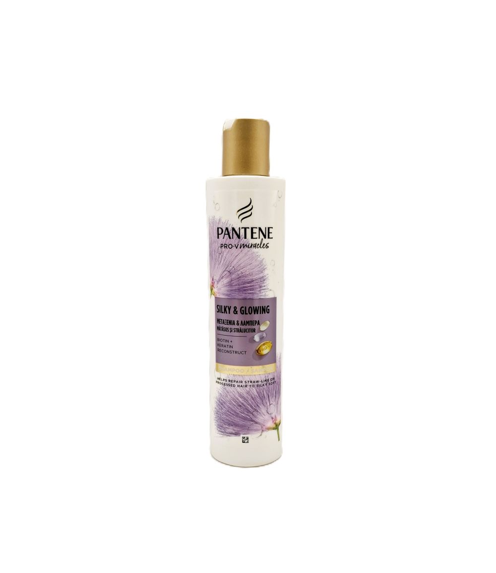 13-002677 PANTENE SILKY & GLOWING SHAMPOO 250ml - Image 1