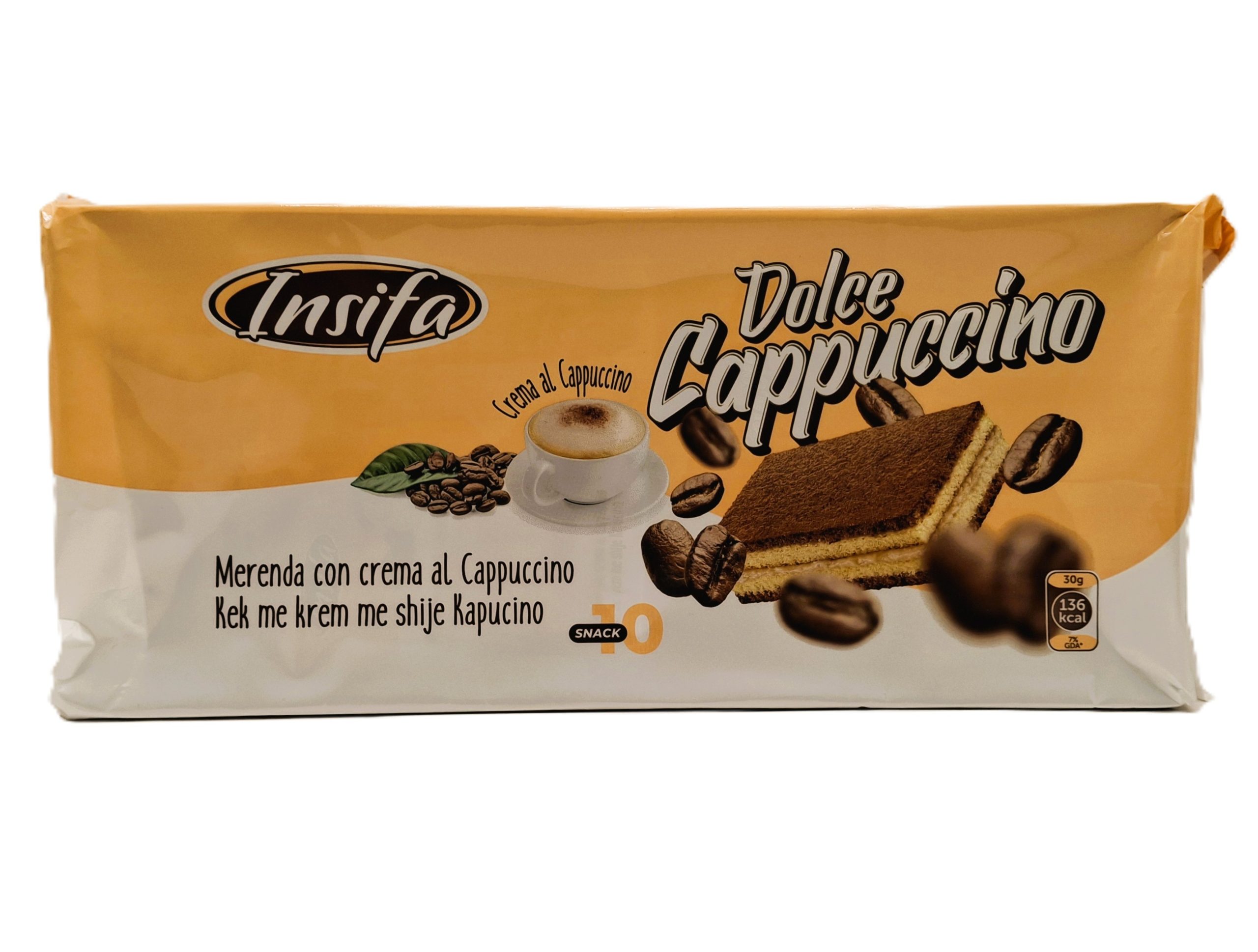 10-6506 INSIFA DOLCE CAPPUCINO FLAVOR CAKES 10 X 28g - Image 1
