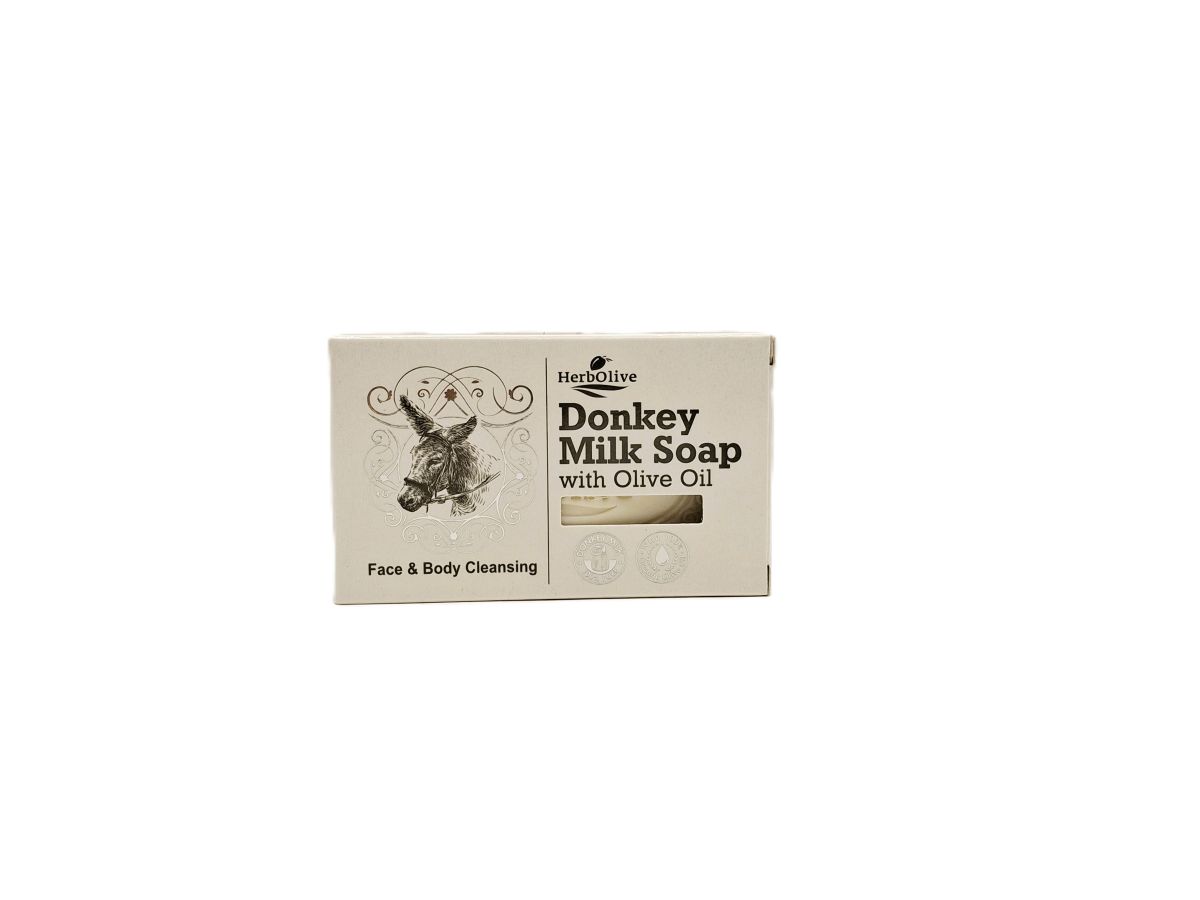 13-1794 HERBAOLIVE DONKEY MILK SOAP 85g - Image 1