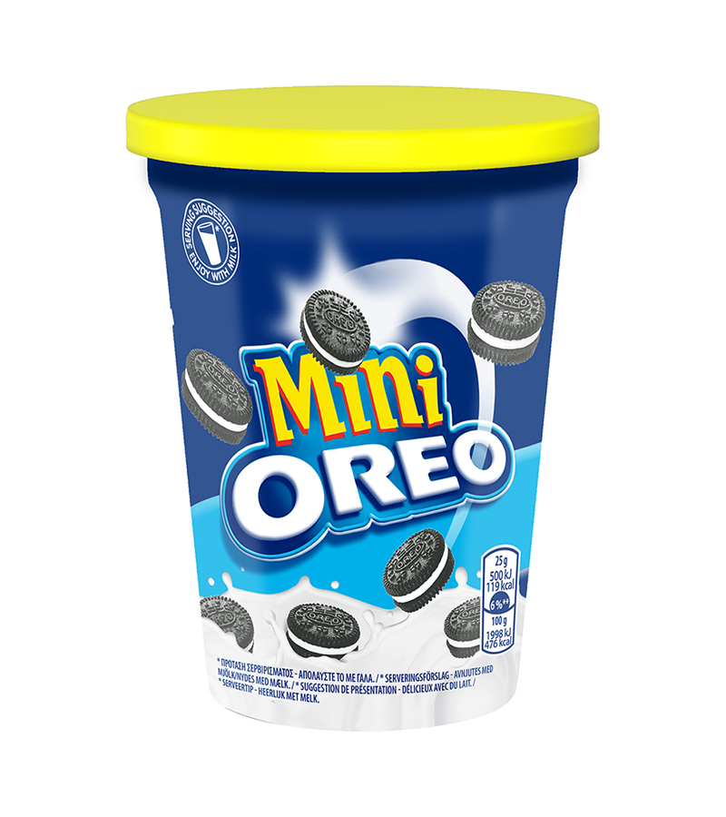 10-001284 OREO MINI VANILLA BISCUITS CUP 115g - Image 1