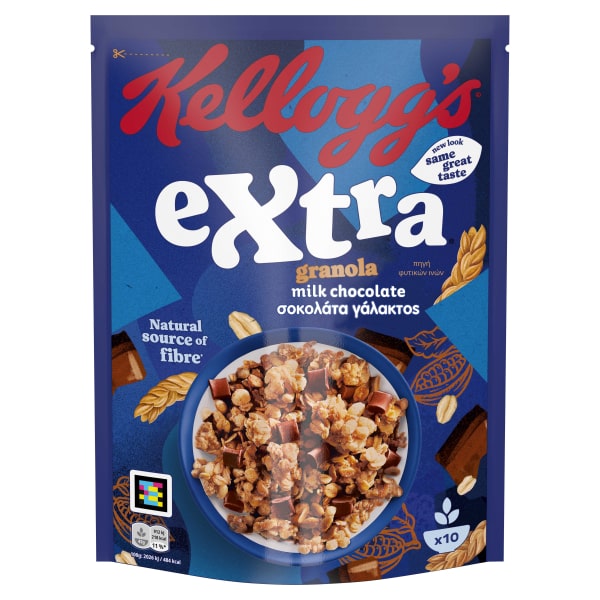 10-006543 KELLOG'S EXTRA GRANOLA WITH MILK CHOCOLATE 450g - Image 1