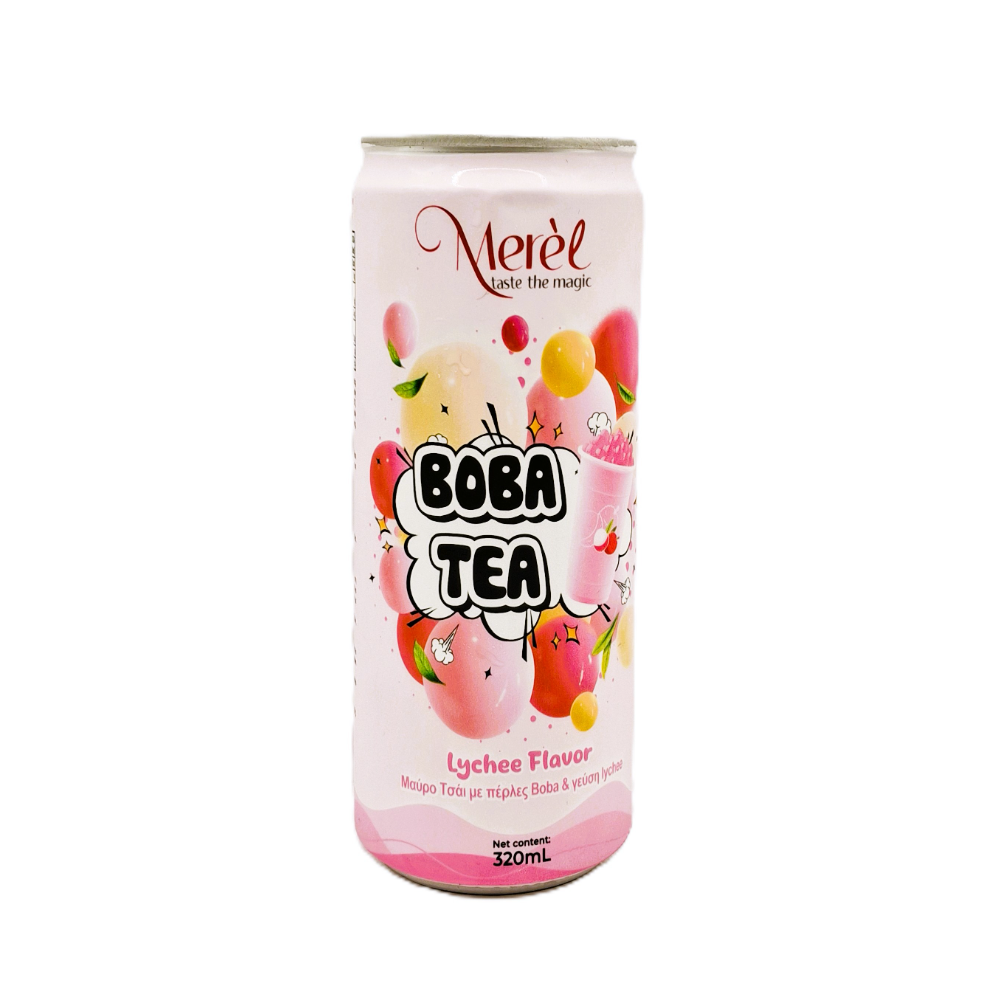 11-002750-1000 MEREL BOBA TEA LYCHEE 320ml - Image 1